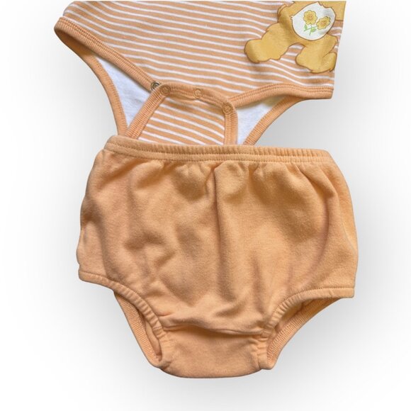 2005 Care Bears Baby One Piece Bodysuit Bloomers Vintage Bentex Embroidered 2 Pc - Picture 6 of 9